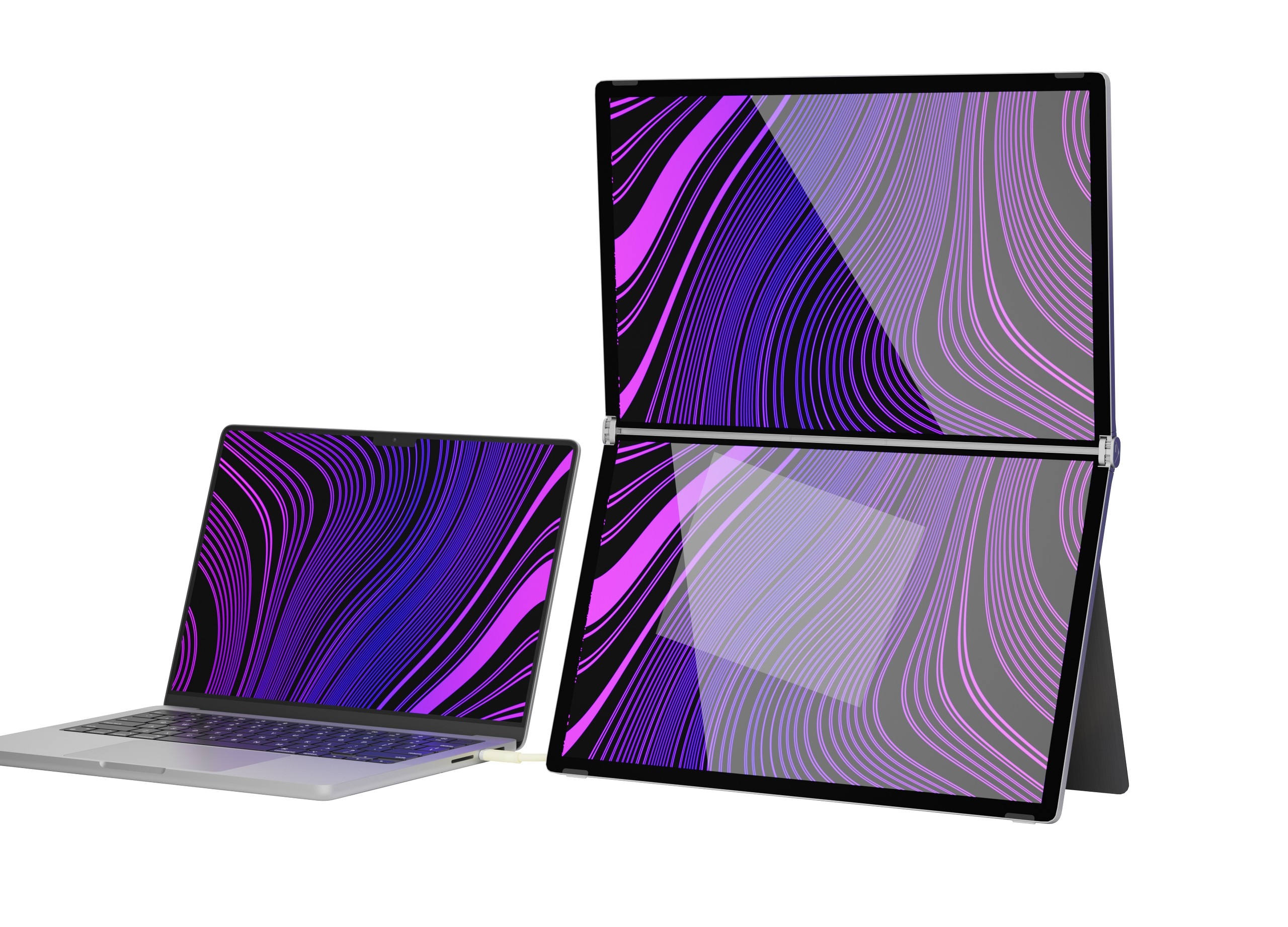 Alogic Folio Duo Pairs Two Portable QHD Panels