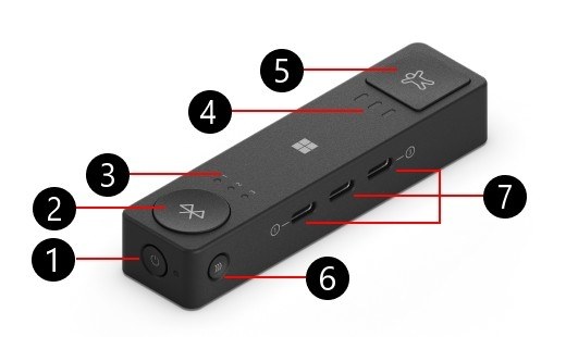 Distinguish the Adaptive Hub's Charging and Button Connections
