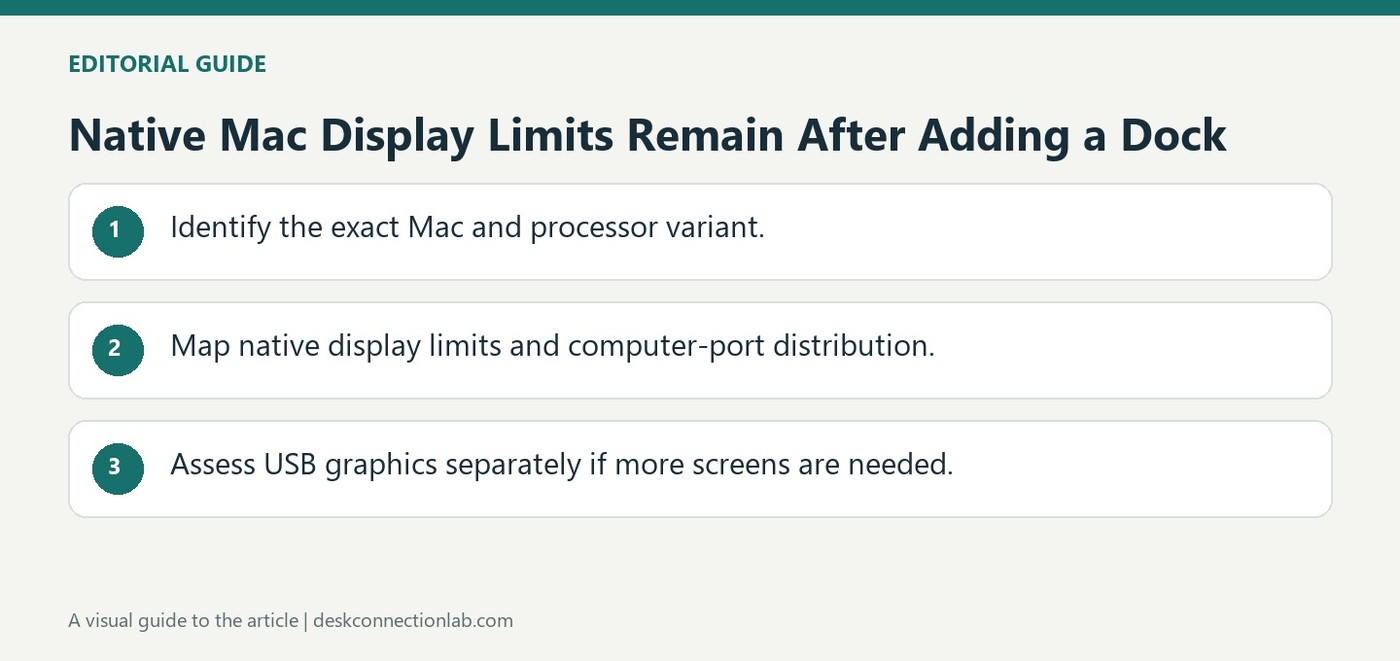 Native Mac Display Limits Remain After Adding a Dock