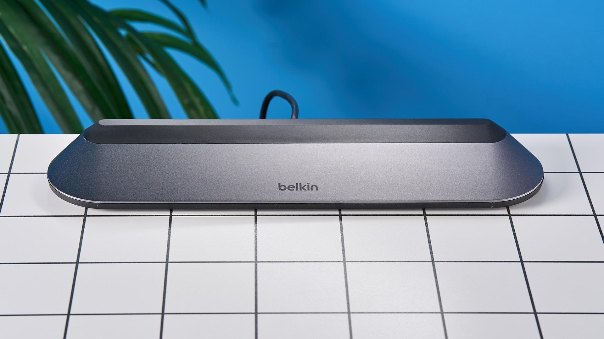 Belkin Connect 11-in-1 Pro dock shown in the review.