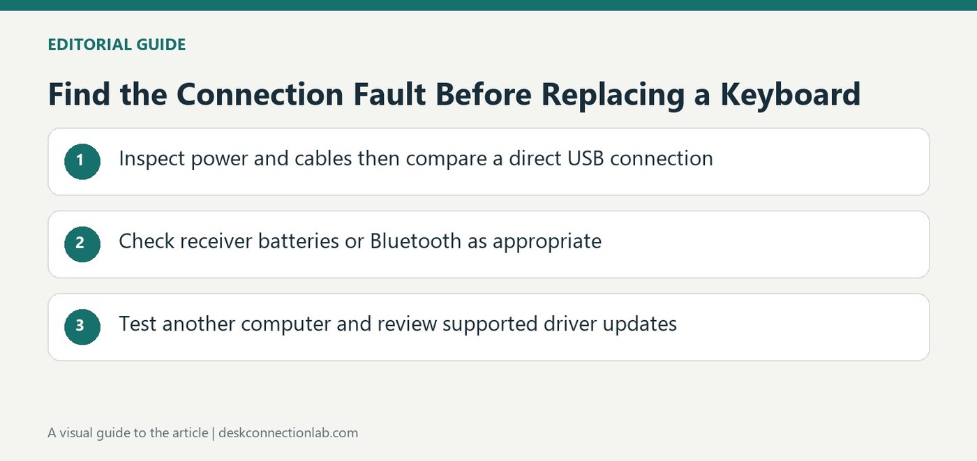 Find the Connection Fault Before Replacing a Keyboard