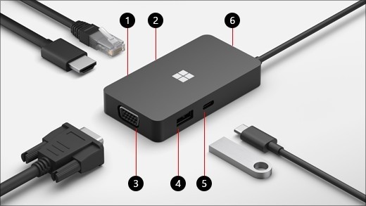 Connect a Surface USB-C Travel Hub