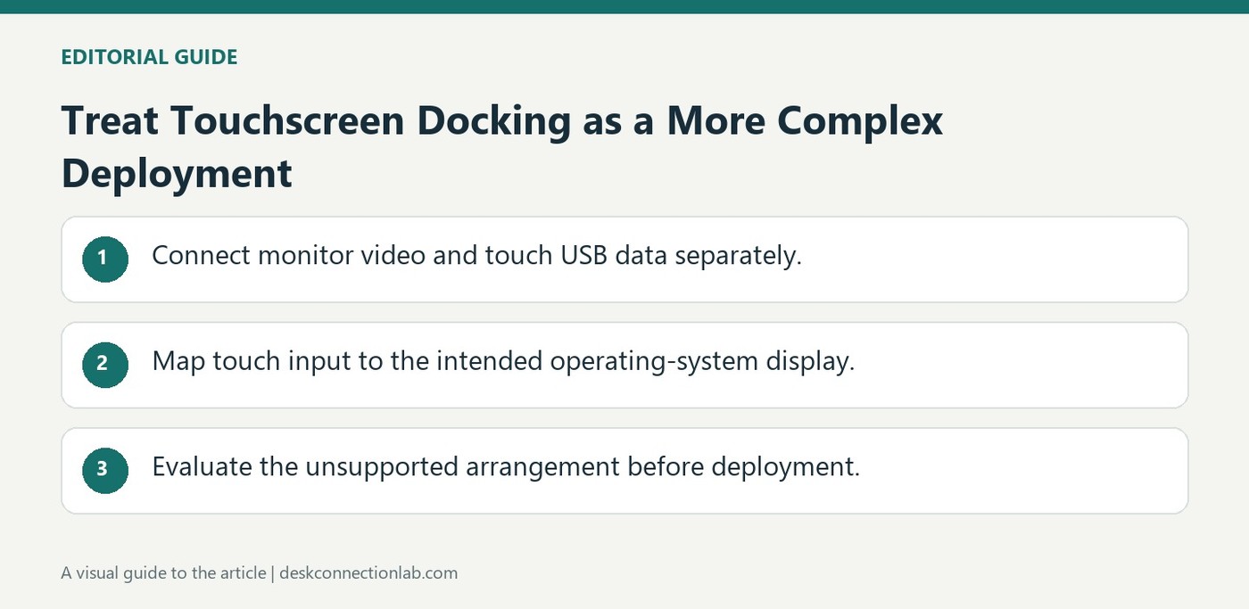 Treat Touchscreen Docking as a More Complex Deployment
