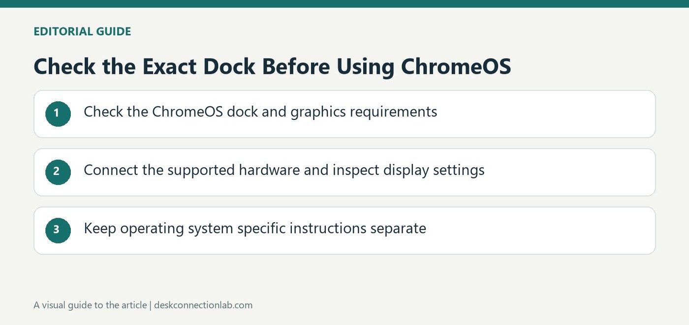 Check the Exact Dock Before Using ChromeOS
