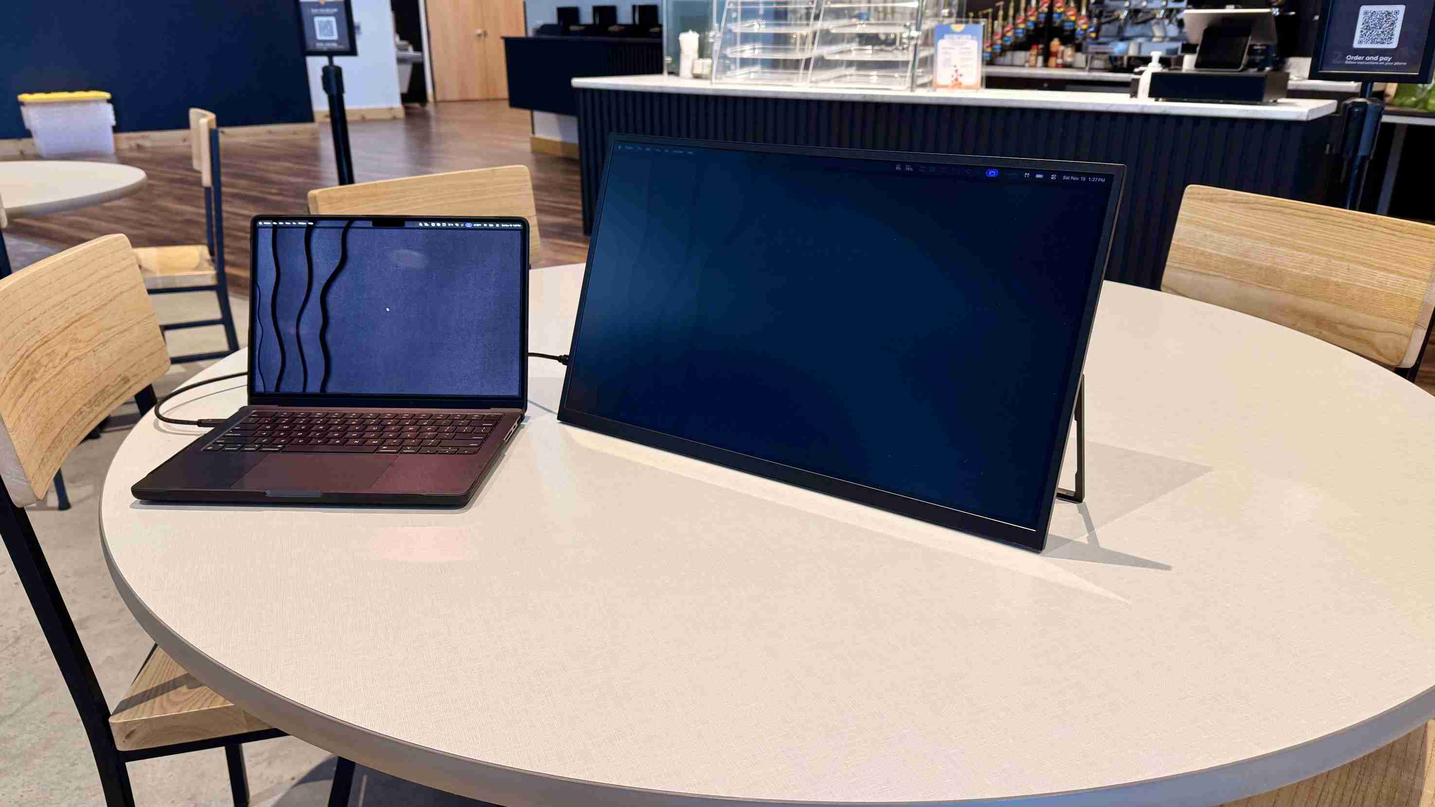 UPerfect UColor T3 monitor shown during the TechRadar review.